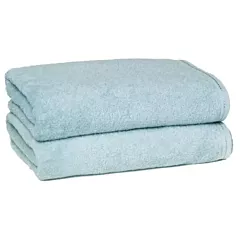 ZEN 100% Certified Organic Cotton Bath Sheet 1 Each | Size 35x70 | Sky Blue |Eco-Friendly Luxury