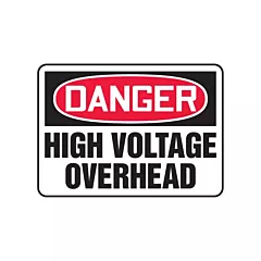 Accuform Signs Enseigne « High Voltage Overhead »