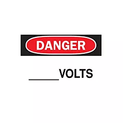 Accuform Signs Enseigne « Volts » personnalisable