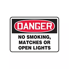 Accuform Signs Enseigne « No Smoking, Matches Or Open Lights »