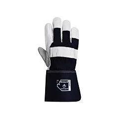 Superior Glove Works Ltd. Endura® Fitters Work Gloves, One Size, Cotton, Grain Cowhide, Gauntlet, Rubberized (76GR)
