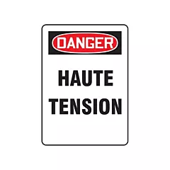Accuform Signs Enseigne « Haute tension »