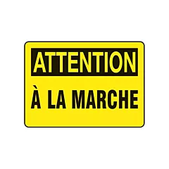 Accuform Signs Enseigne « À la marche »