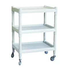 Solic Medical Utility Cart, PVC with 3 Shelves, each 