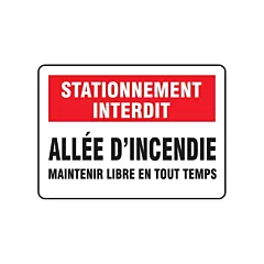 Accuform Signs Enseigne « Allée d'incendie »