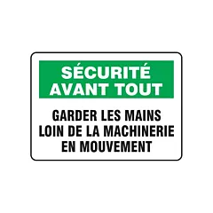 Accuform Signs Enseigne « Garder les mains »