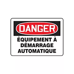 Accuform Signs Enseigne « Équipement à démarrage automatique »