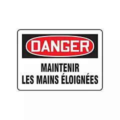 Accuform Signs Enseigne « Maintenir les mains éloignées »