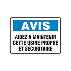 Accuform Signs Enseigne « Maintenir cette usine propre »