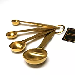 Maison Plus 4 Piece Gold Measuring Spoons(MPK17196)