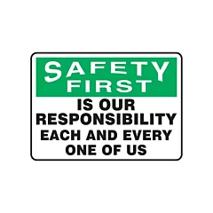 Accuform Signs Enseigne « Safety First », 10