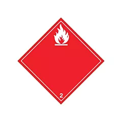 Brady Flammable Gases TDG Placard