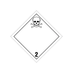 Brady Toxic Gas TDG Placard