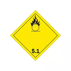Brady Oxidizer TDG Placard