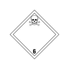 Brady Poisonous Materials TDG Placard