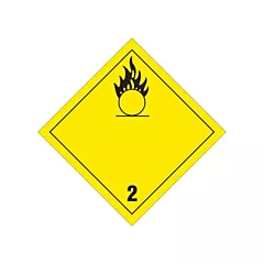 Brady Oxygen TDG Placard, Adhesive Vinyl, 2.2 Class (09797R)