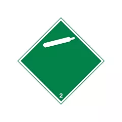 Brady Non-Flammable Gas TDG Placard, Adhesive Vinyl, 2.2 Class (09025R)