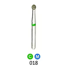 1Diamond Sterile Diamond Burs Round 801-018, 25/box (VM1D-801-018X)