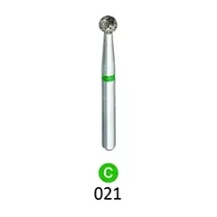 1Diamond Sterile Diamond Burs Round 801-021 Coarse Grit, 25/box (VM1D-801-021C)
