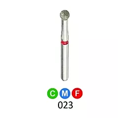 1Diamond Sterile Diamond Burs Round 801-023, 25/box (VM1D-801-023X)