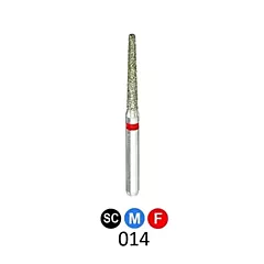 1Diamond Sterile Diamond Burs Round End Taper 850-014, 25/box (VM1D-850-014X)