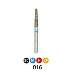 1Diamond Sterile Diamond Burs Round End Taper 856-016, 25/box (VM1D-856-016X)
