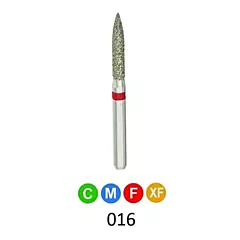 1Diamond Sterile Diamond Burs Flame 862-016, 25/box (VM1D-862-016X)