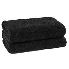 Adonis 100% Cotton Full Terry Bath Towel 6/Pack | Size 25x50 | Black | Quick-Dry & Durable