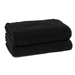 Adonis 100% coton Full Terry serviettes à main 12/Pack | Taille 16x28 | Noir | Rapide et durable