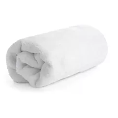 Luxury Shangri-La Quick-Dry Full Terry Face Towels - 100% Combed Cotton, 12-Pack,12x12, White - Textured Finished