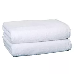 ZEN Bath Towels 100% Certified Organic Cotton  2/Pack | Size 30x54 | White |Eco-Friendly Luxury