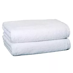 ZEN Bath Sheet 100% Certified Organic Cotton  1 Each | Size 35x70 |White |Eco-Friendly Luxury