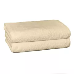 ZEN Bath Towels 100% Certified Organic Cotton 2/Pack | Size 30x54 | Natural |Eco-Friendly Luxury