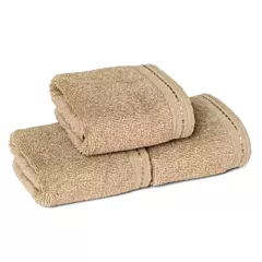 ZEN Face Towels 100% Certified Organic Cotton 12/Pack | Size 13x13 |Sand|Eco-Friendly Luxury