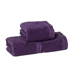 ZEN Face Towels 100% Certified Organic Cotton  12/Pack | Size 13x13 | Eggplant|Eco-Friendly Luxury