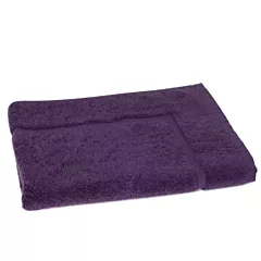 ZEN Bathmat 100% Certified Organic Cotton  2 Pack | Size 20x30 | Eggplant |Eco-Friendly Luxury