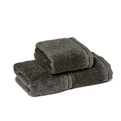 ZEN  Face Towels 100% Certified Organic Cotton 12/Pack | Size 13x13 | Granite |Eco-Friendly Luxury