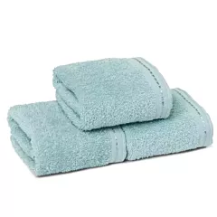 ZEN Face Towels 100% Certified Organic Cotton  12/Pack | Size 13x13 | Sky Blue |Eco-Friendly Luxury