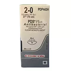 J&J Ethicon Suture PDP443H PDS Plus, Undyed, 2-0, FS-1, 27