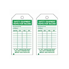 Brady Safety Inspection Record Tags, 3