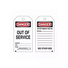 Brady Self-Laminating Safety Tags