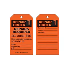 Brady Safety Repair Tag, 4