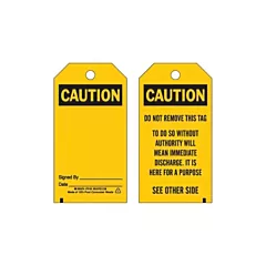 Brady Self-Laminating Accident Prevention Tags