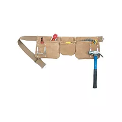 Kuny's Carpenter's Apron, Beige, Leather, 6 No. of Pockets (AP-1300)