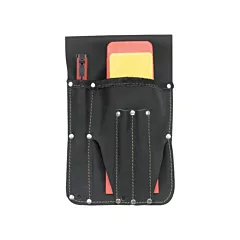 Kuny's Wedge Pouch, Leather, Black, 2 No. of Pockets, Tool Holder (CS-5045)