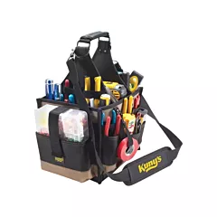 Kuny's Large Electrical & Maintenance Tool Carrier, Black, Polyester, 23 No. of Pockets (SW-1528)