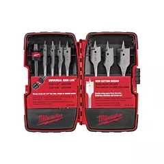 Milwaukee Quik-Lok™ Flat Boring Sets, 8 No. of Pieces (49-22-0175)