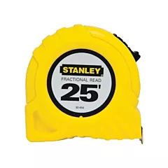 Stanley Tools Fractional Read Tape Measure, 25' X 1