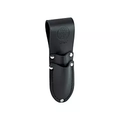 Klein Tools Scissor & Cable-Splicers Knife Holder, Leather, Black, 1 No. of Pockets (5187T)