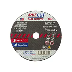 United Abrasives Inc. Cut-Off Wheel (A36T)